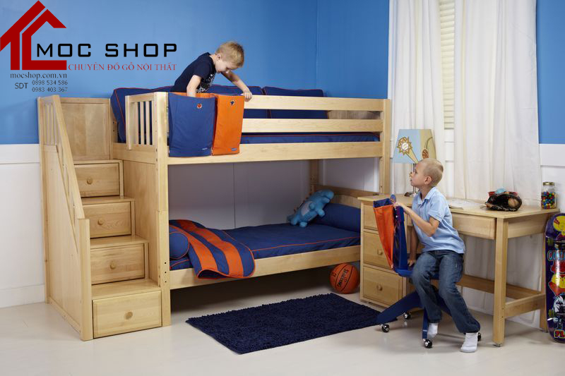 giường tầng tiết kiệm không gian cho phòng nhỏ